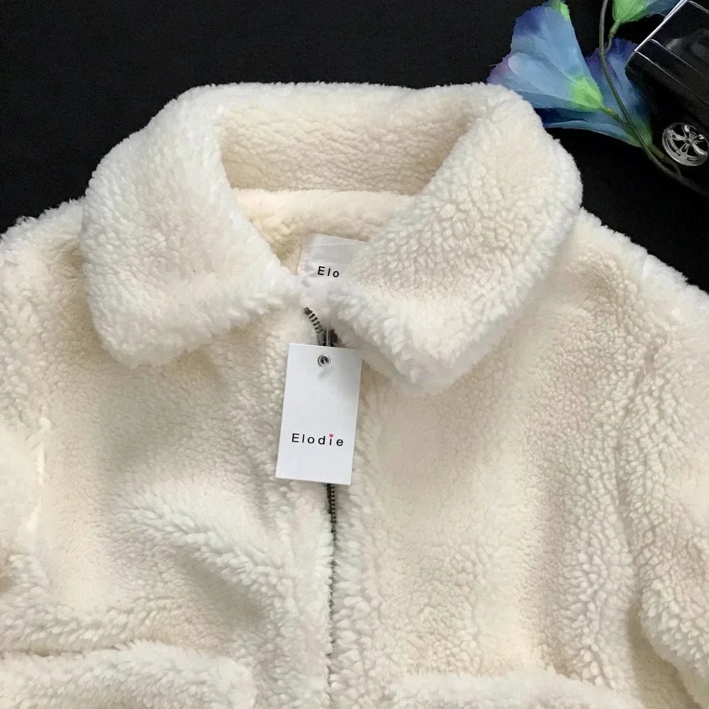 Elodie NWT Faux Shearling Spread Collar Jacket Girls Various